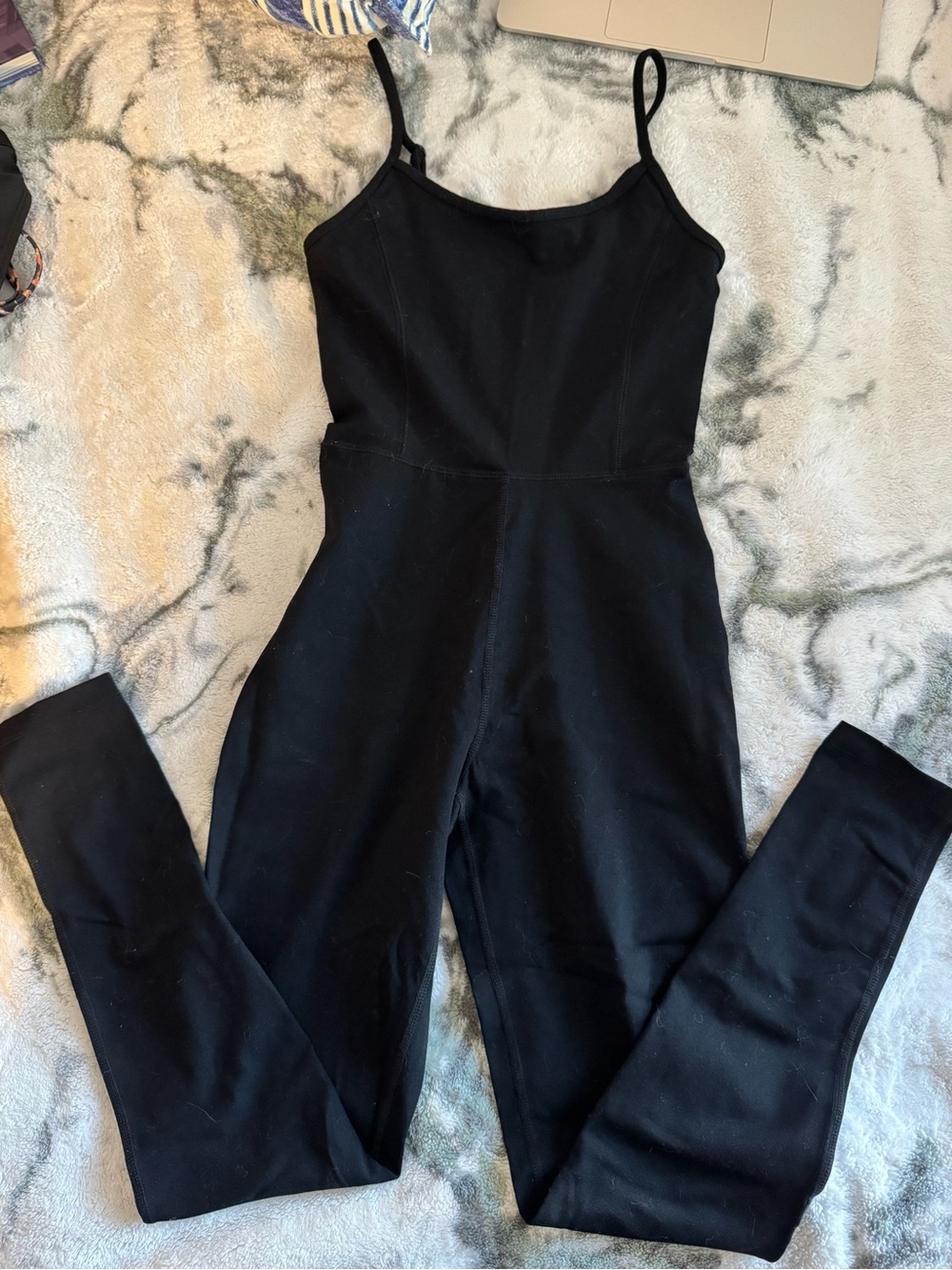 Garage Black Spaghetti-Strap Jumpsuit